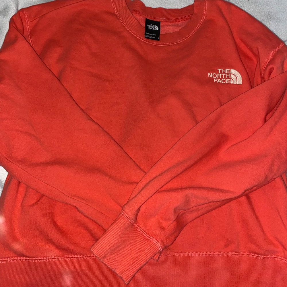 The North Face salmon crewneck!
